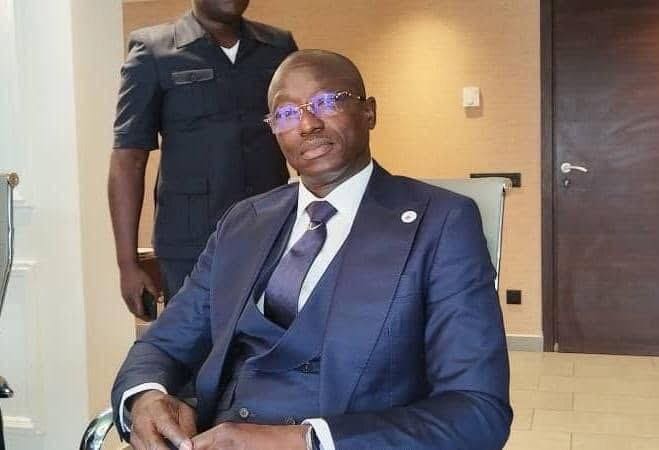 Pierre Binyom , président de la fédération camerounaise de boxe.