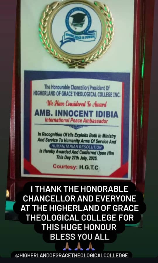 Innocent Idibia alias 2Baba, vient d’être honoré sur un tout autre registre. L’artiste a été élevé au rang d’Ambassadeur international de la paix 