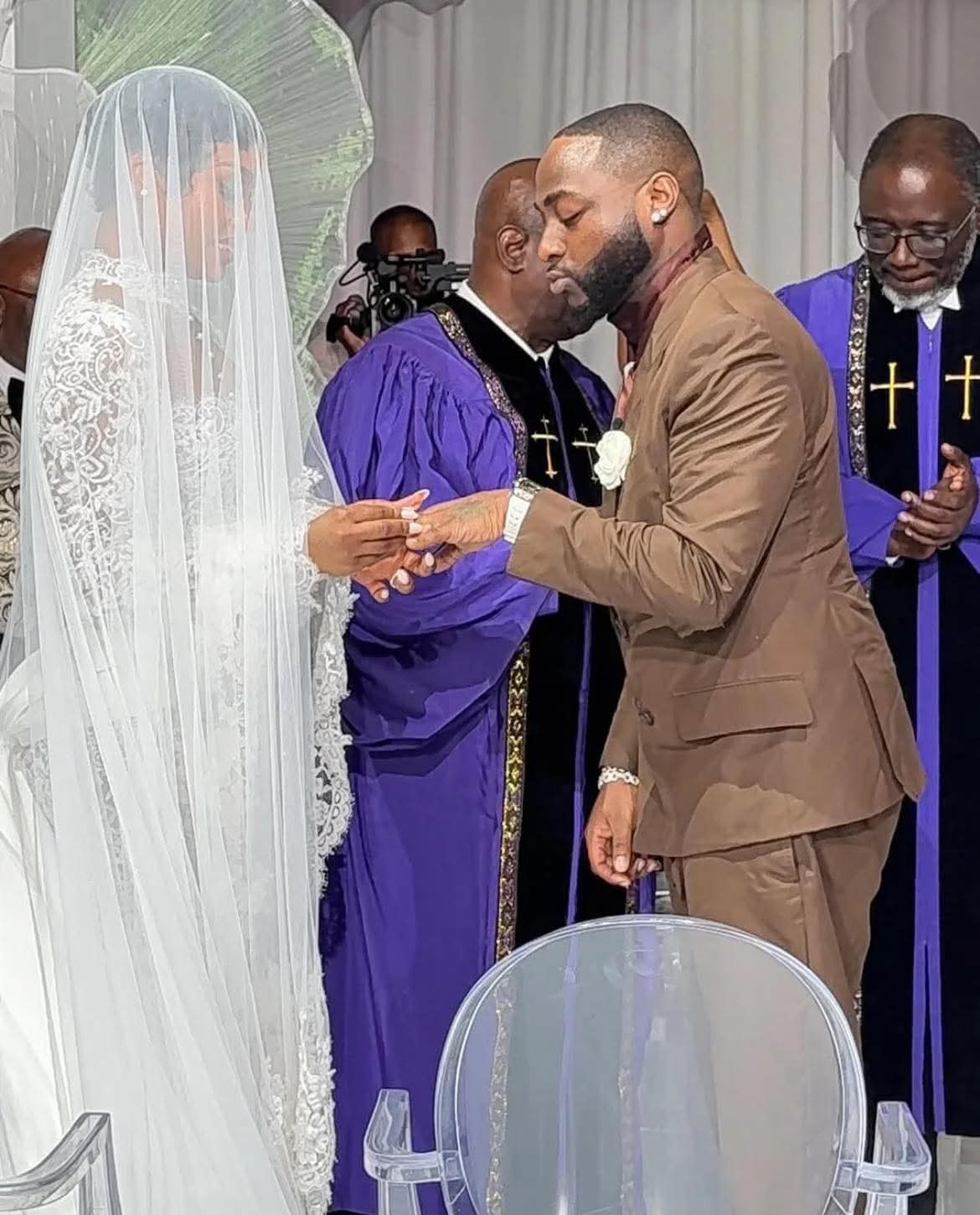 Mariage religieux Davido et Chioma